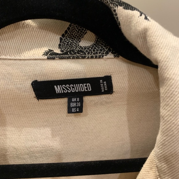 MISGUIDED Dragon Button Dress. - Picture 2 of 3